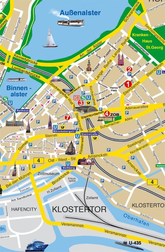 Hotel Mercedes/Centrum Hamburg Zewnętrze zdjęcie